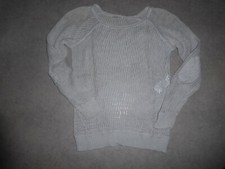 Pull maille ajourée gris clair / bords lurex Kookaï - taille 3