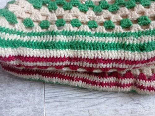 Coussin vintage fait main - , en