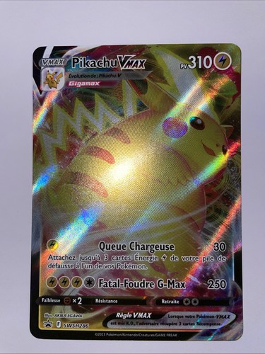 Carte pokémon pikachu vmax - pokémon,