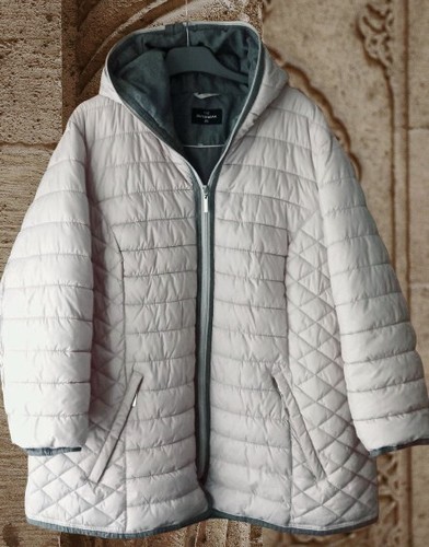 Doudoune capuche beige - doudoune,