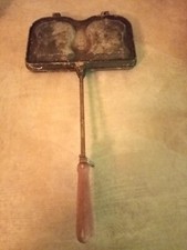 ancien gaufrier et croque