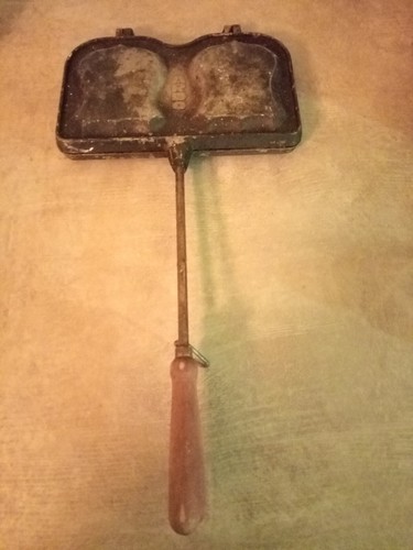 Ancien gaufrier croque - ancien,