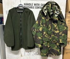 GENUINE PORTUGUESE ARMY GORETEX PARKA DPM WOODLAND W/ LINER SUPER EX !!!! MEDIUM