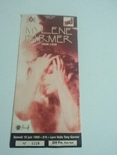 Rare Mylène Farmer Billet de concert Tour 1996