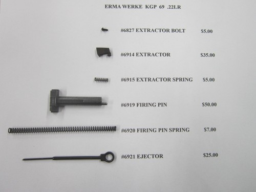 Erma werke kgp lr - kgp, parts