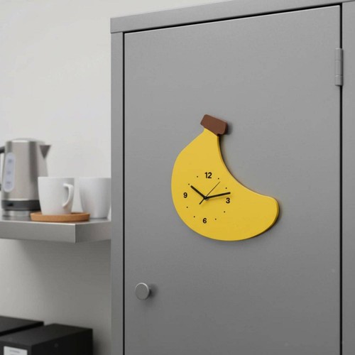 Horloge cartoon banane sans - horloge,
