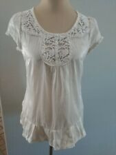 H & M Lace Peasant Boho Cream