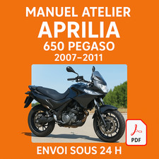 Manuel Atelier Aprilia 650 Pegaso 2007-2011 Revue Technique Moto RMT CD PDF