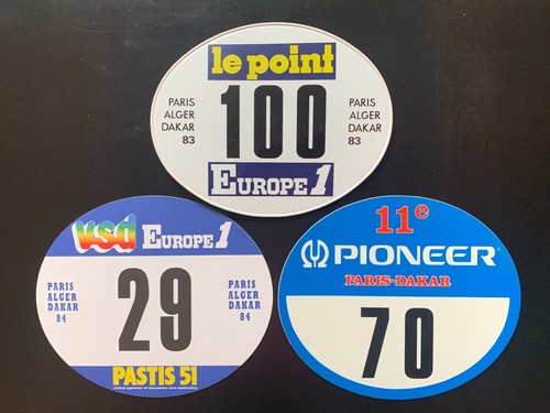 Plaques motos paris dakar - motos, paris-dakar