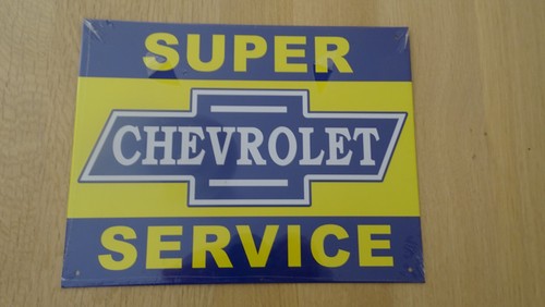 Plv plaque tole chevrolet - tole,