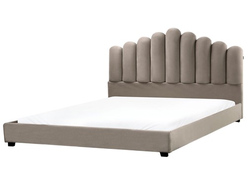 Lit velours 180 200 - lit,