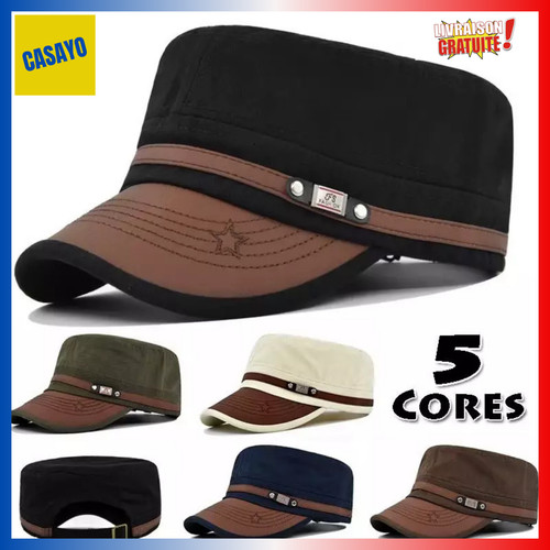 Casquette plate brodée - casquette,