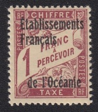 TIMBRE taxe 1926 ETS français