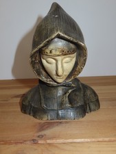 Statue Buste de Moine en Terre