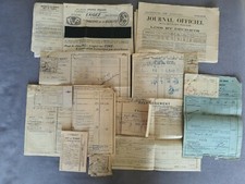 Gros Lot Ancien Document Finance Sécurité Sociale Facture Edf Gdf Carte Vêtement