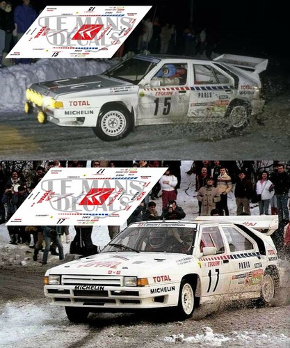 Décal citroen tc rallye - décal, bx