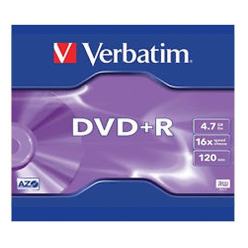 Dvd 7gb 120min - 4,7gb, verbatim