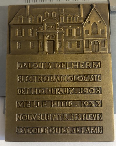 Médaille plaque bronze - plaque,