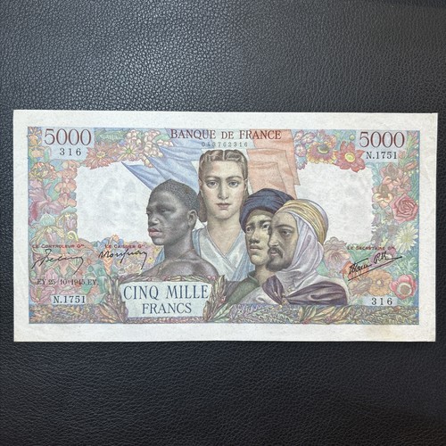France billet 5000 francs - france,