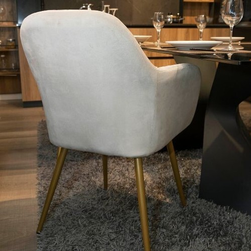 Fauteuil tapissé velours - fauteuil, de
