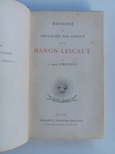 Abbé prévost histoire - l'abbé, de