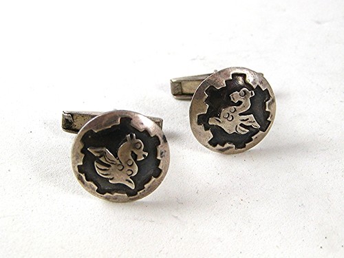Vintage sterling silver dragon - silver,