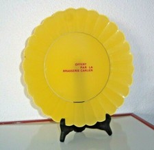 ASSIETTE PUBLICITAIRE BIERE / BRASSERIE CARLIER - COUDEKERQUE prés DUNKERQUE 