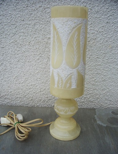 Lampe albatre vintage - en,