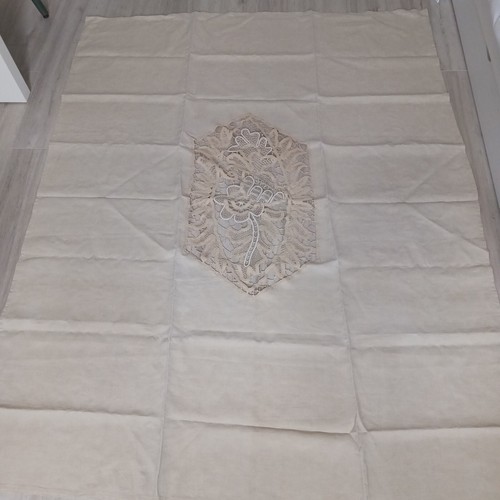 Nappe ancienne lin avec - nappe, en