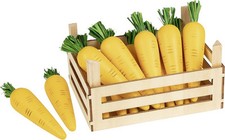 Accessoires cuisine - Carottes dans cagette en bois