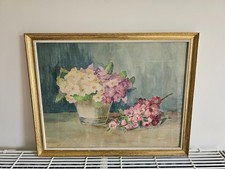 Tableau - Aquarelle Bouquet de fleurs signé Prochot