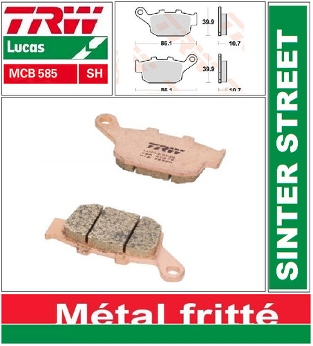 Plaquettes frein arrière trw - plaquettes,