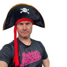 Adulte Chapeau Pirate avec Crâne Déguisement Barbe Noire Accessoire Enfants