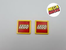 LEGO LOT 2 X TILE 4X4 LOGO