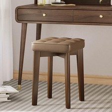 Tabouret décoratif en bois massif, rembourré, pour dortoir, établi,