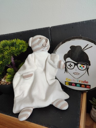 Doudou plat ours laine - plat,