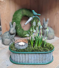 BAC À PLANTES BAIGNOIRE AVEC TUYAU D'ARROSAGE DÉCORATION DE JARDIN JARDINIÈRE...