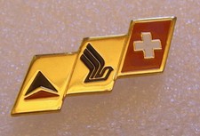 pin's DELTA SINGAPORE SWISS ALLIANCE AIRLINES AIR LINE vintage pin badge