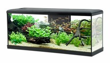 Kit Aquarium TANA LED 120L Noir – Chauffage 150W, Filtration 5 Étapes, Éclairage