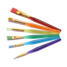 6 Pièces Pinceaux Peinture Pinceau Pinceau Aquarelle pour Aquarelle Peinture ...