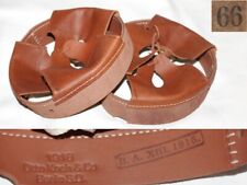 Coiffe intérieure cuir naturel brun  casque Allemand M16 WWI taille 66.