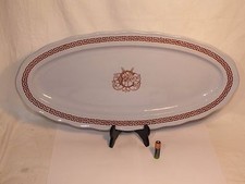 Grand Plat ovale à poisson -