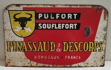 plaque métal publicitaire