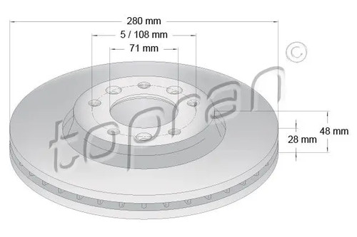 Disque frein essieu - disque, de