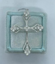 Round Cut Cross Pendant Charm