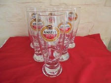 6 Verres de bière Amstel bière en boite