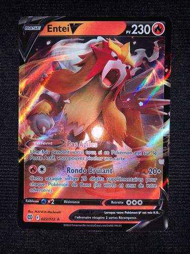 Carte pokémon entei 022 - carte,