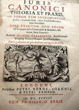 1698 DROIT JURIS CANONICI