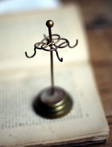 Small antique brass jewelry - small,
