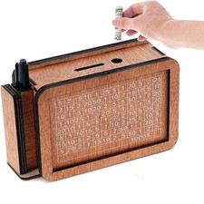 Tirelire en Bois avec  de